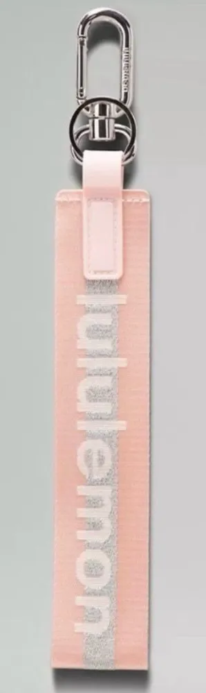 NEW & AUTHENTIC Lululemon Never Lost Keychain- Pink Mist/Silver SOLD OUT