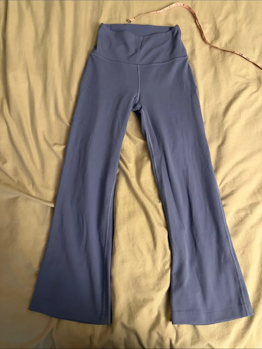 lululemon athletica High-Rise mini cropped Flares Leggings in Dusty Blue