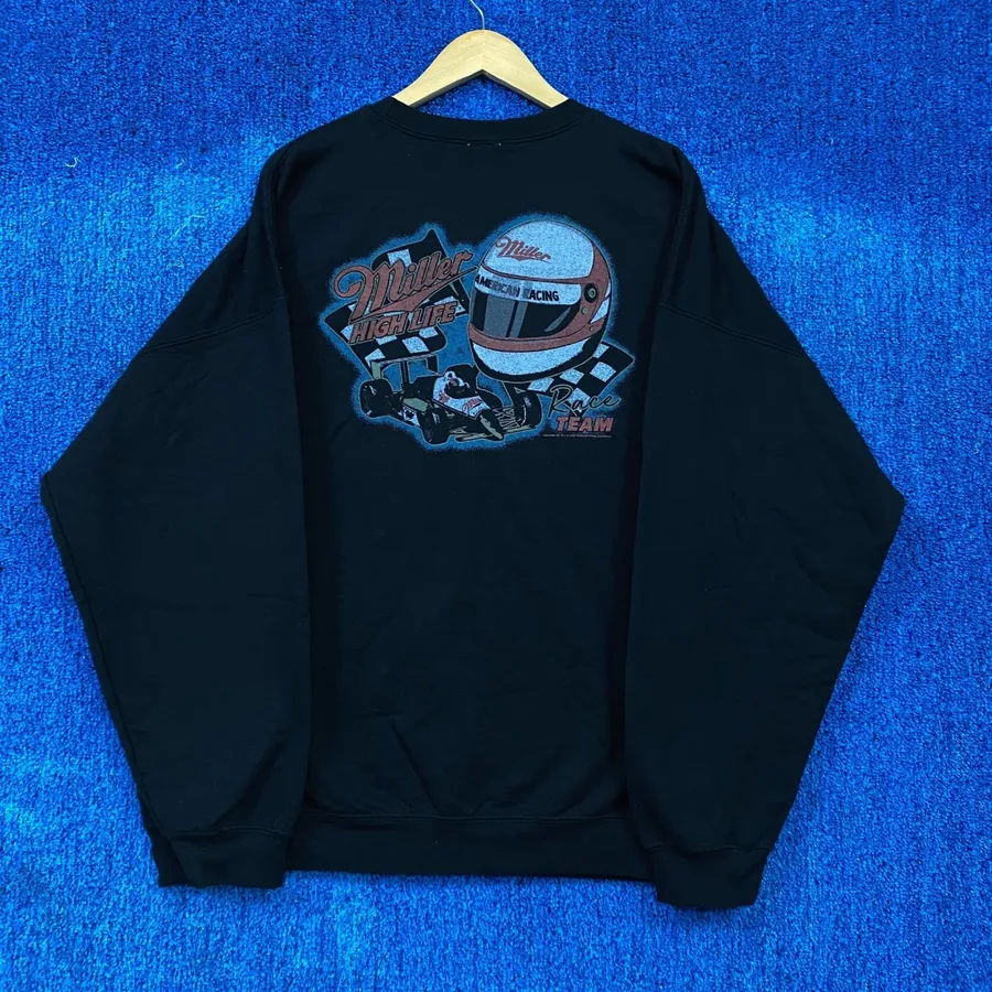 Miller High Life Racing Team Beer Crewneck Sweater Size Extra Large