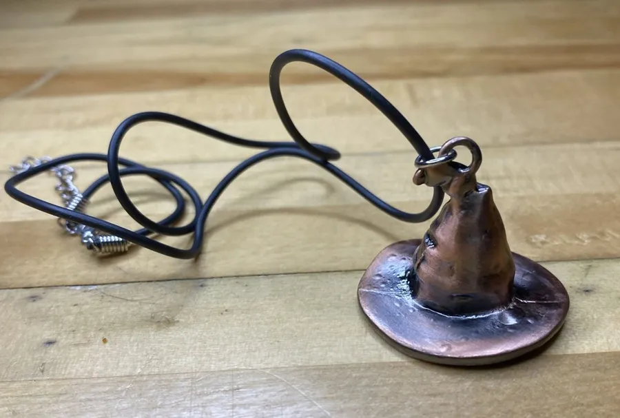 Harry Potter Sorting Hat Pendant Necklace Bronze Halloween Costume Charm New