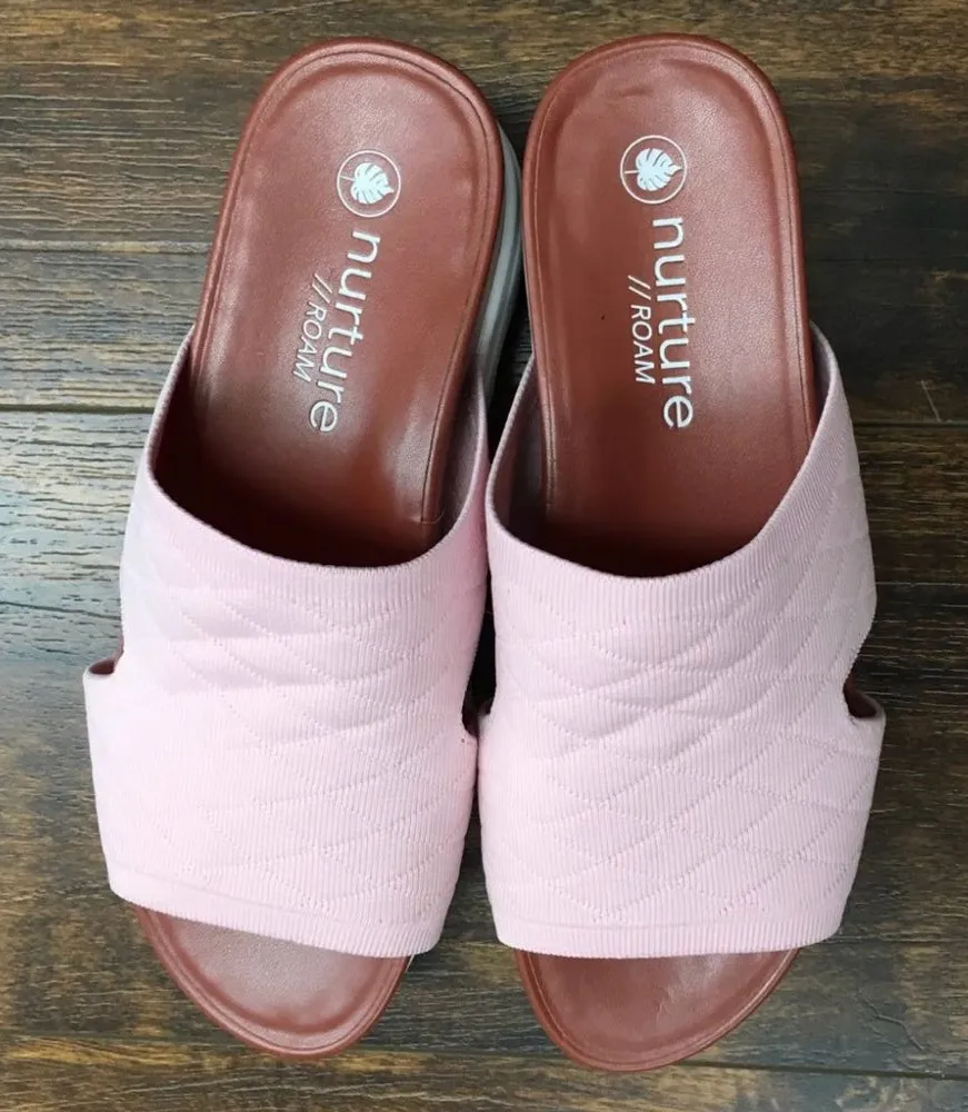 Nurture by Lamaze Pink Quilted Slippers Size 7