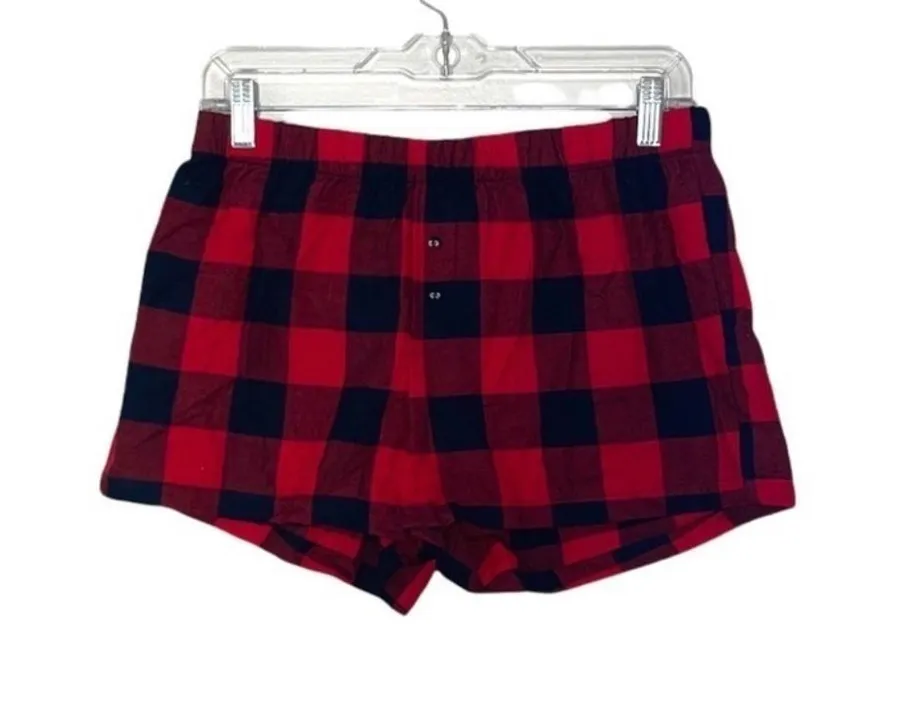 Wondershop at Target Buffalo Plaid Sleep Shorts Red & Black