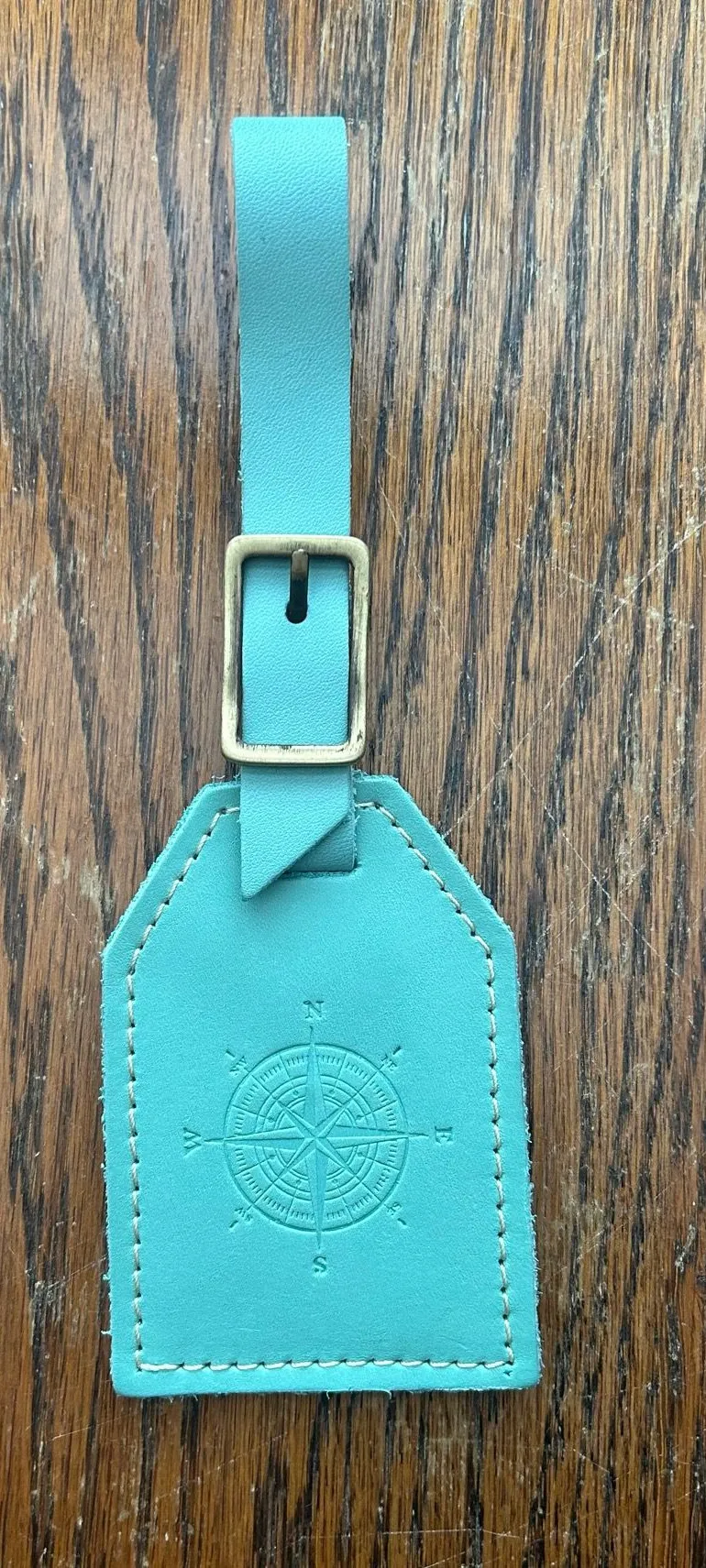 Portland Leather Goods Mint Luggage Tag Blue Size undefined