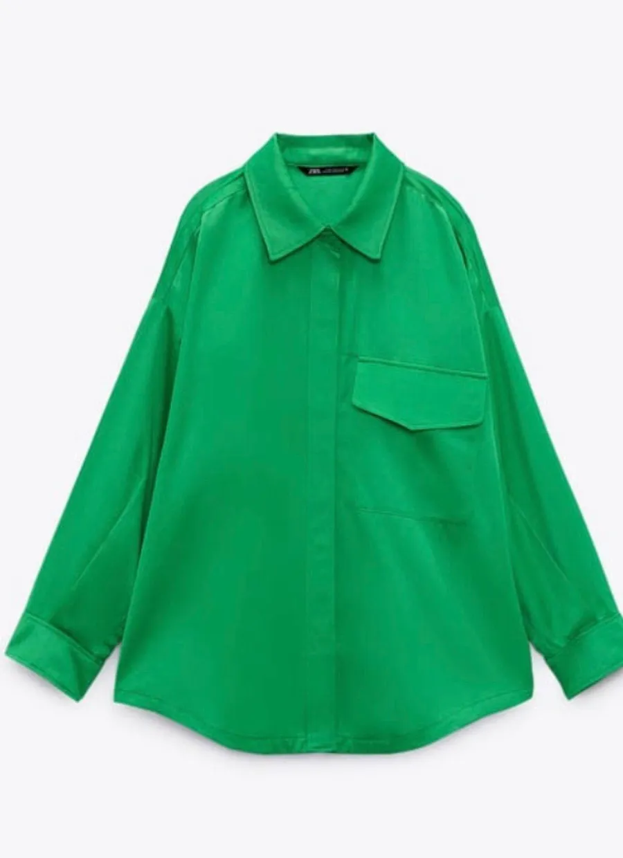 Green Satin Effect Set