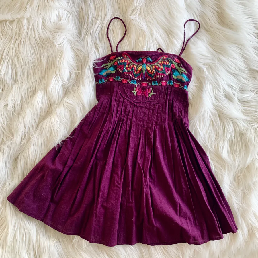 Free People Embroidered Baby Doll Dress
