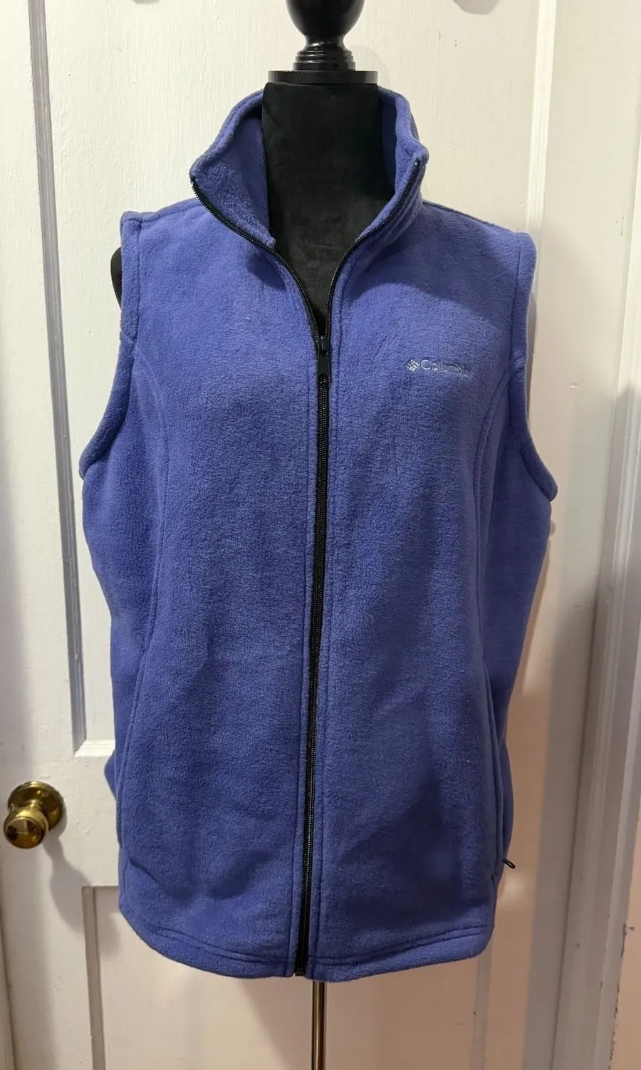 Columbia Benton Springs Fleece Purple Full Zip Vest in XL