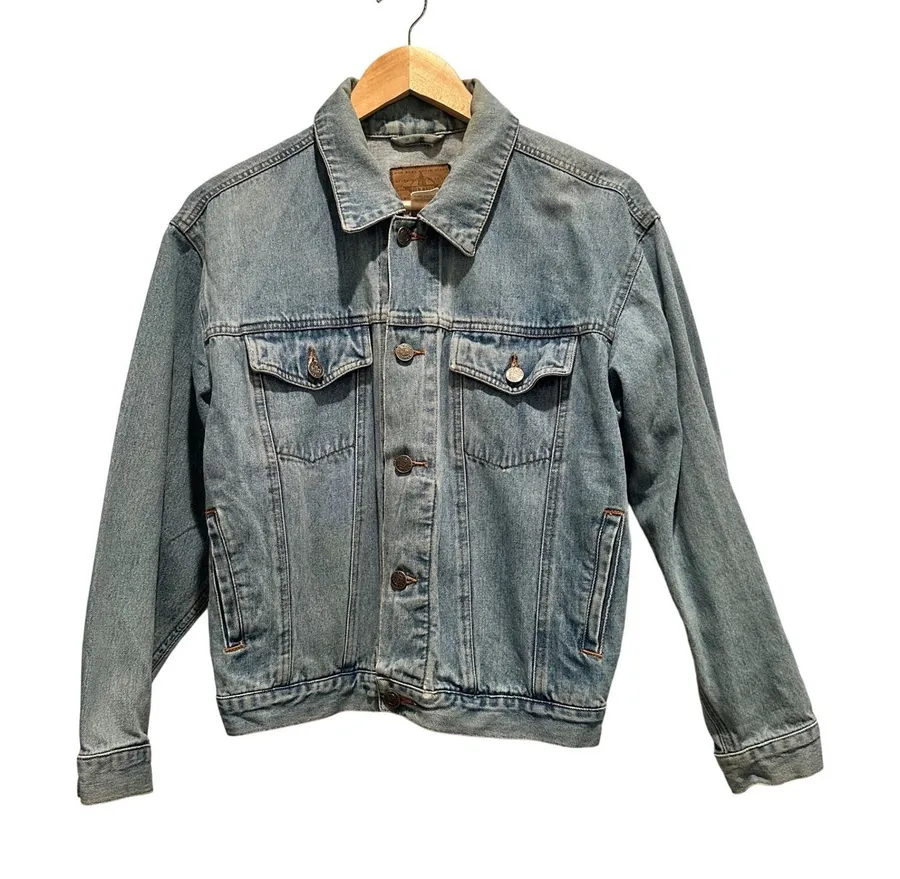 Vintage Y2K Old Navy Denim Trucker Jacket Streetwear Western Grunge