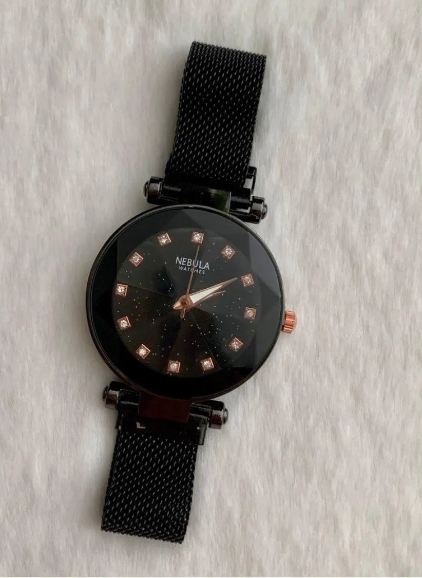 NEW IN BOX Nebula Black Stardust Watch