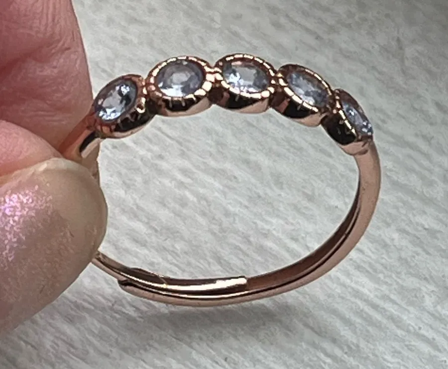 Sterling silver Tanzanite ring