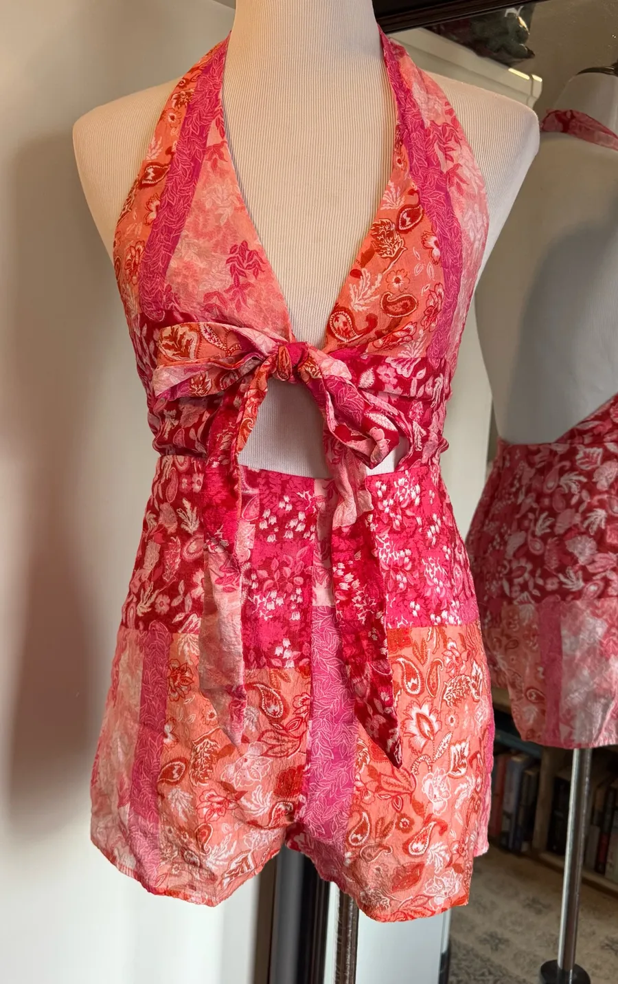 Lulus Small Paloma Party Patchwork Romper