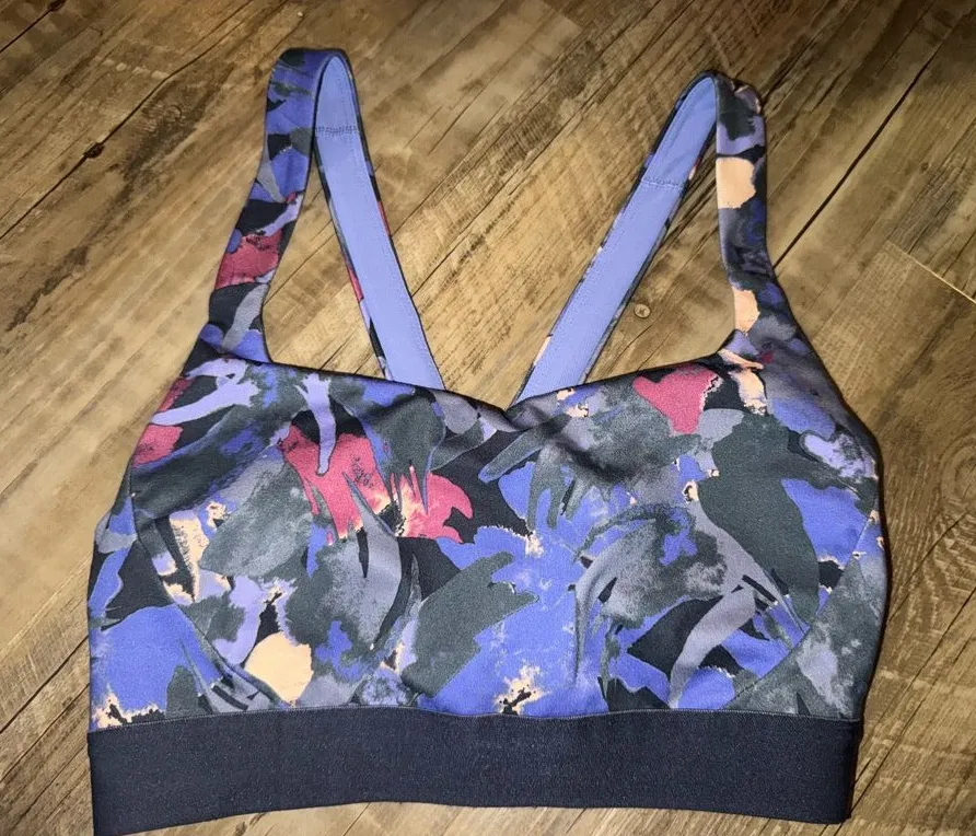Patagonia Blue and purple sports bra
