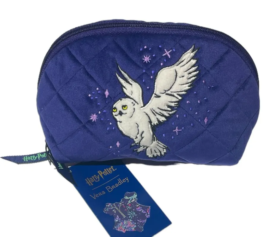 Vera Bradley Harry Potter Forbidden Forest Hedwig the Owl Clamshell Cosmetic Bag
