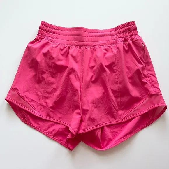lululemon athletica Hotty Hot High-Rise Lined Short 4” Lipgloss -Size 4