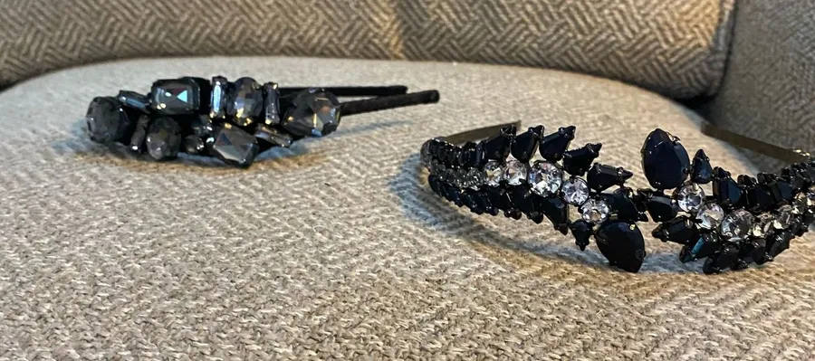 Two black headbands