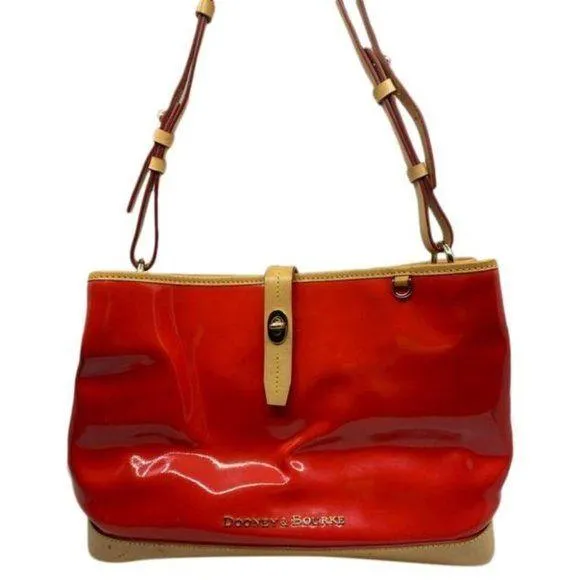 DOONEY & BOURKE Red Tan Large Leather Tote Bag