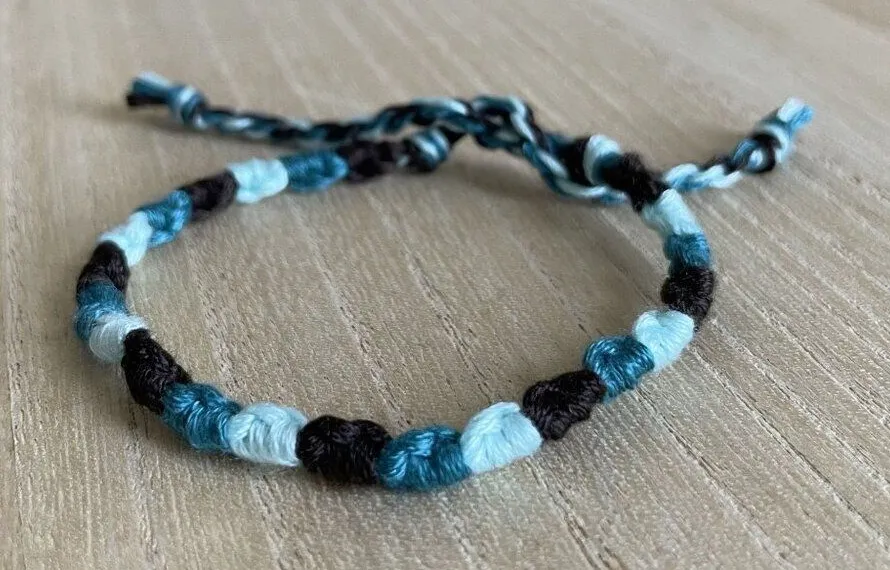 Luz Bracelet, anklet, trendy, comfortable, tie, embroidery thread, woven, gift,