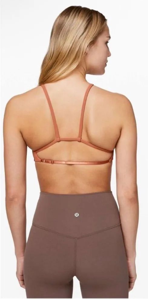 Lululemon Inner Glow Bra Women’s Size 4 Canyon Rock Low Impact Stretch Active