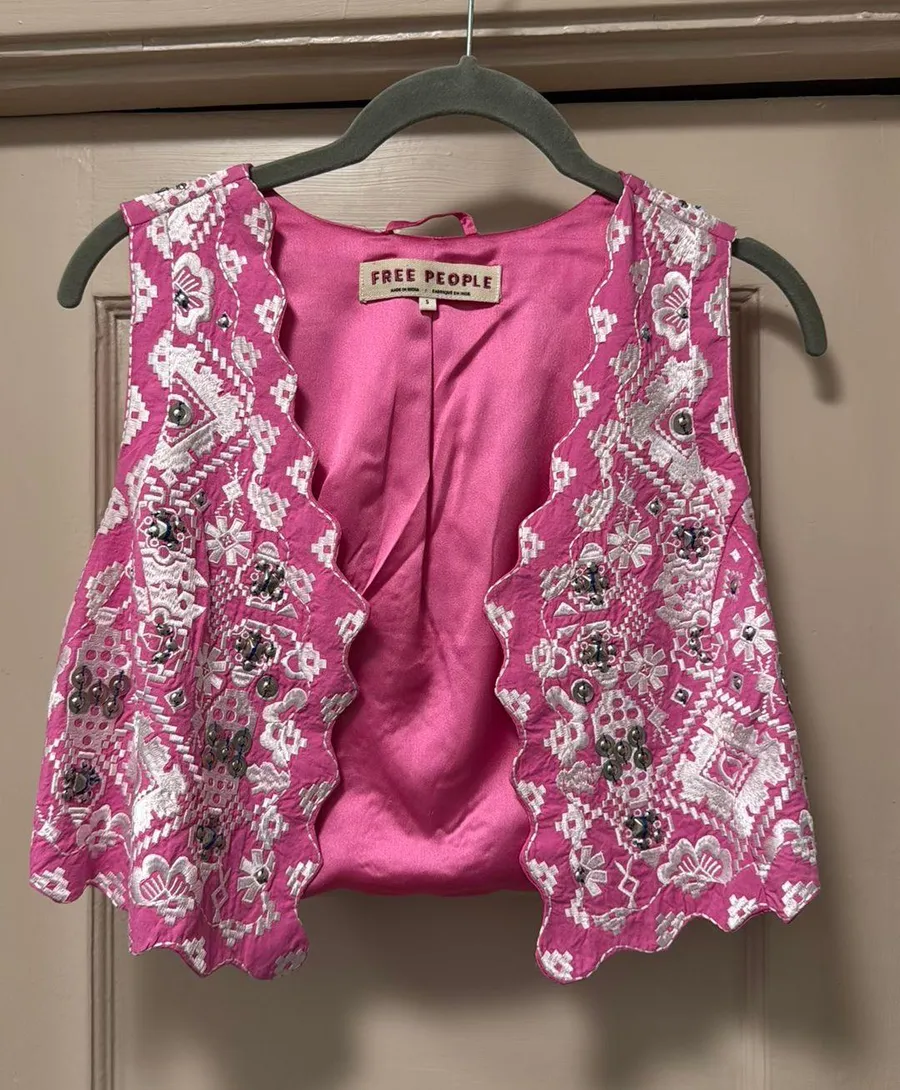 Embroidered Bohemian Vest