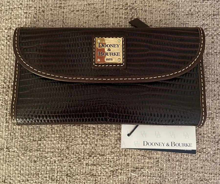 Dooney & Bourke Lizard Continental Clutch