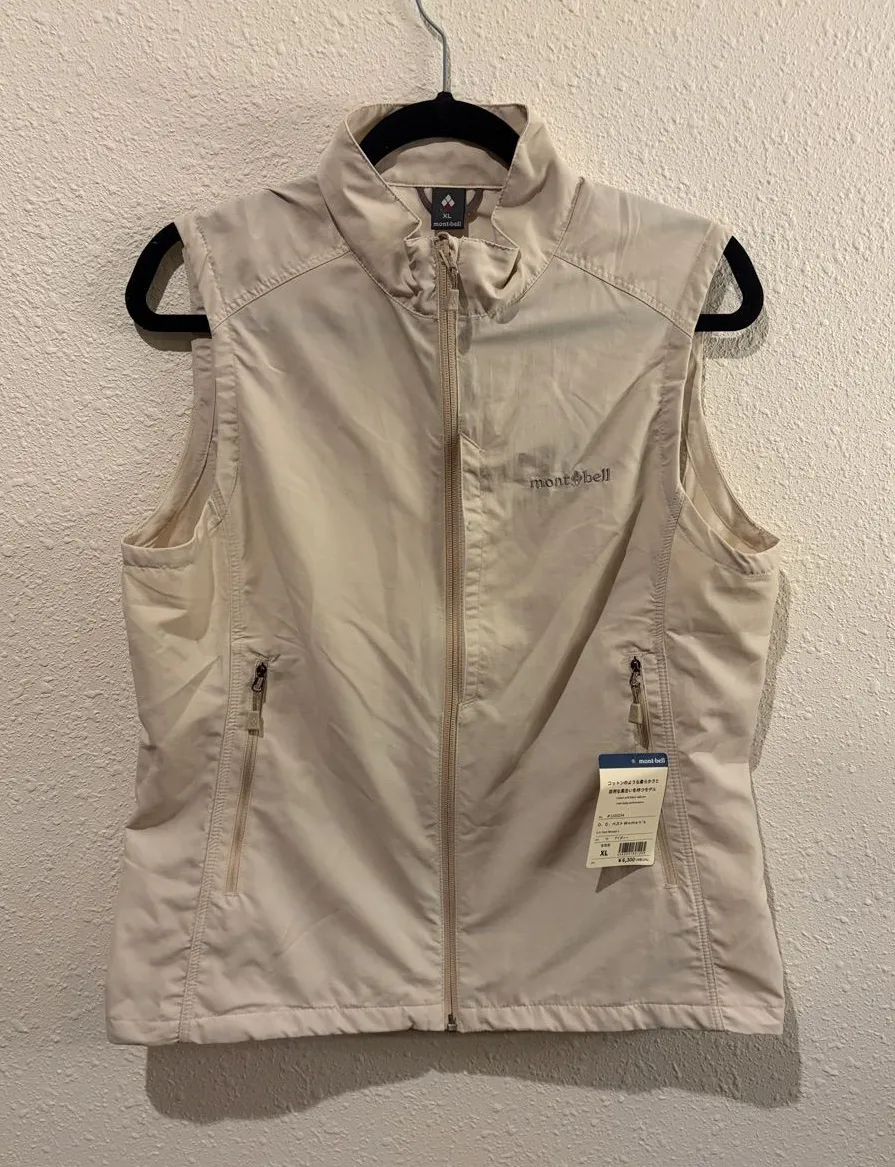 NWT Montbell O.D. Vest Women Tan Size XL