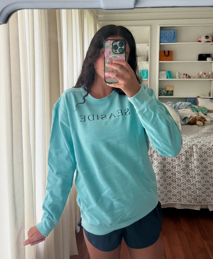 Seaside Comfort Colors Crewneck Teal