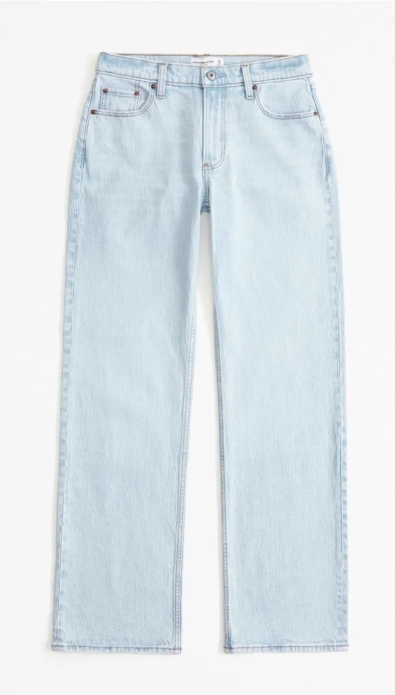Abercrombie & Fitch Curve Love Low Rise Baggy Jean