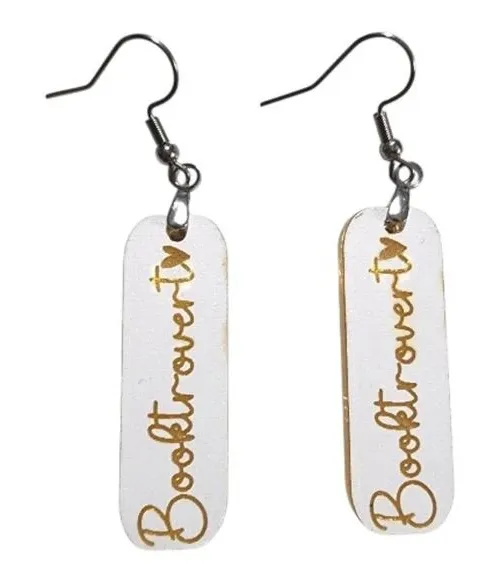 Bookish Glow Acrylic Drop Earrings