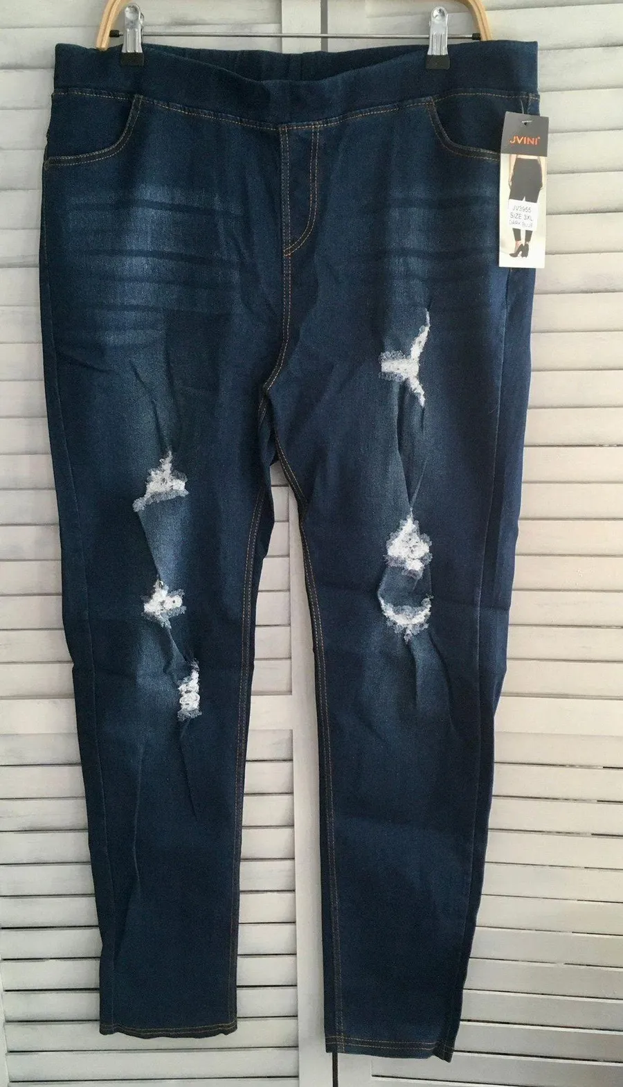 Dark Blue Jeggings, 3XL Size 3X