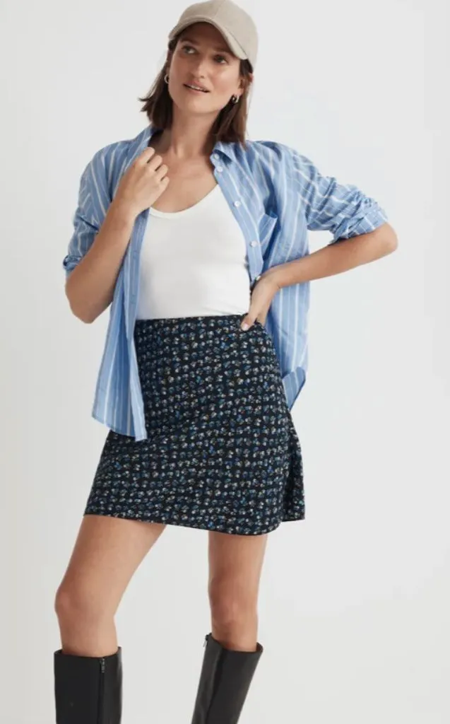 NWOT Madewell Layton Floral Miniskirt | Women’s Casual Chic Mini Skirt