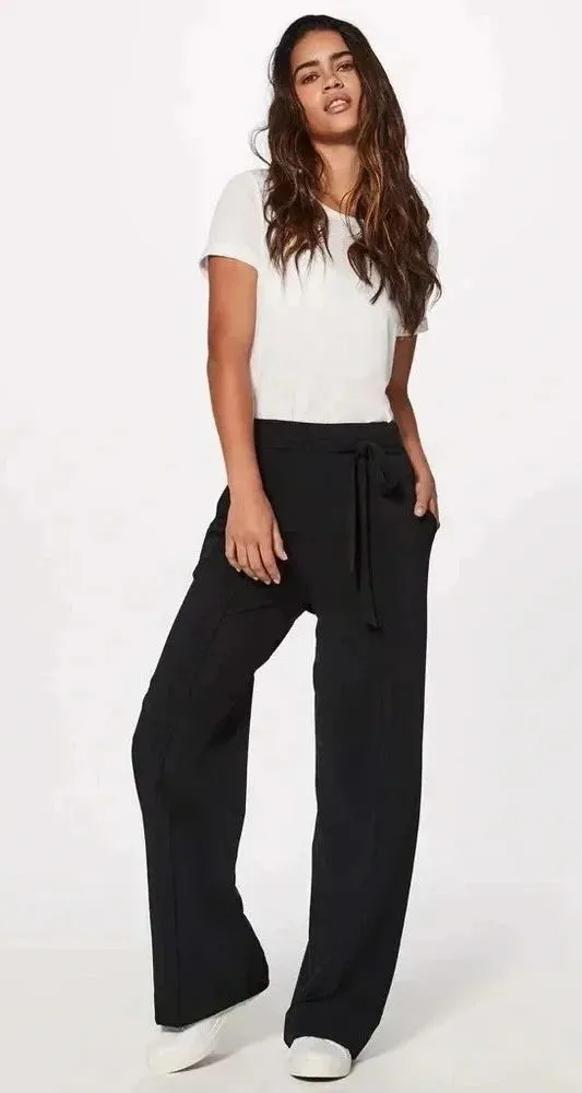 Lululemon Noir Pant Black Dress Pants Elastic waist and tie