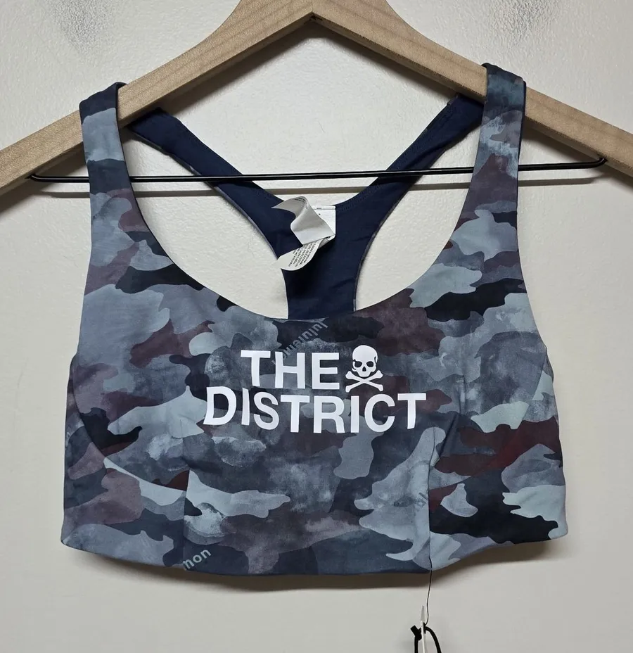 Lululemon Wunder Train Bra Heritage Camo Wash Mineral Blue Multi The District 6