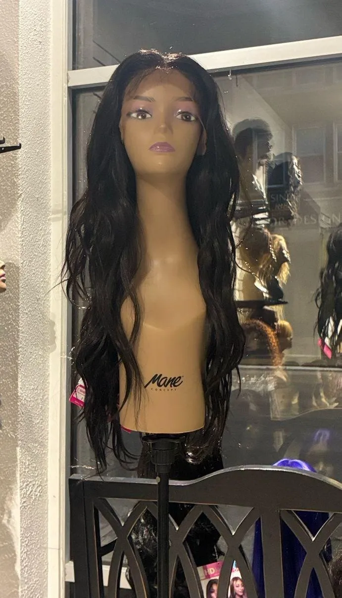 Full lace human hair blend Brown