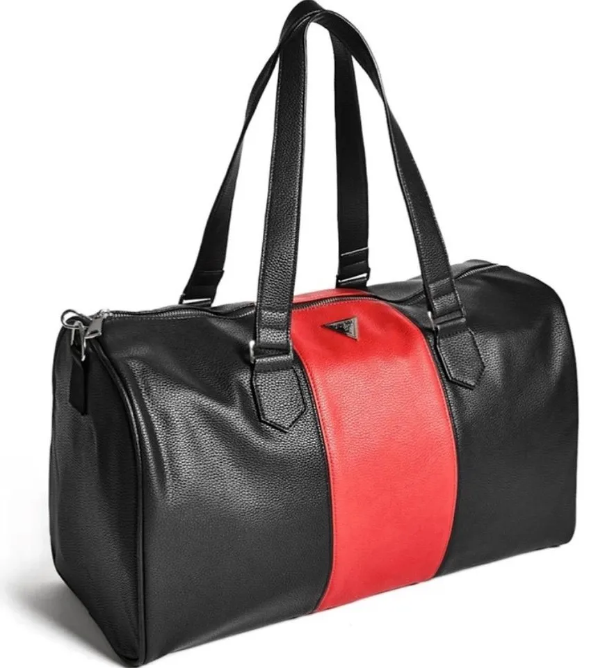 Guess Faux-Leather Duffle Bag Weekender