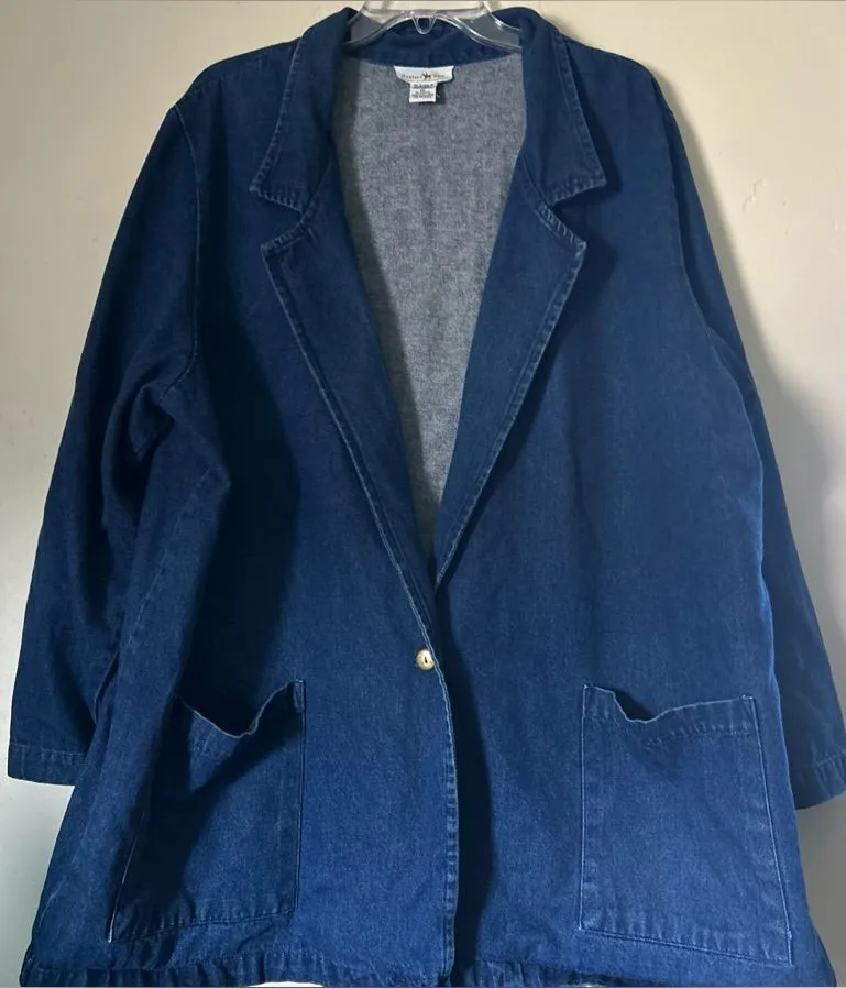 Vintage Hunters Run Women’s Long Sleeve Denim Jacket