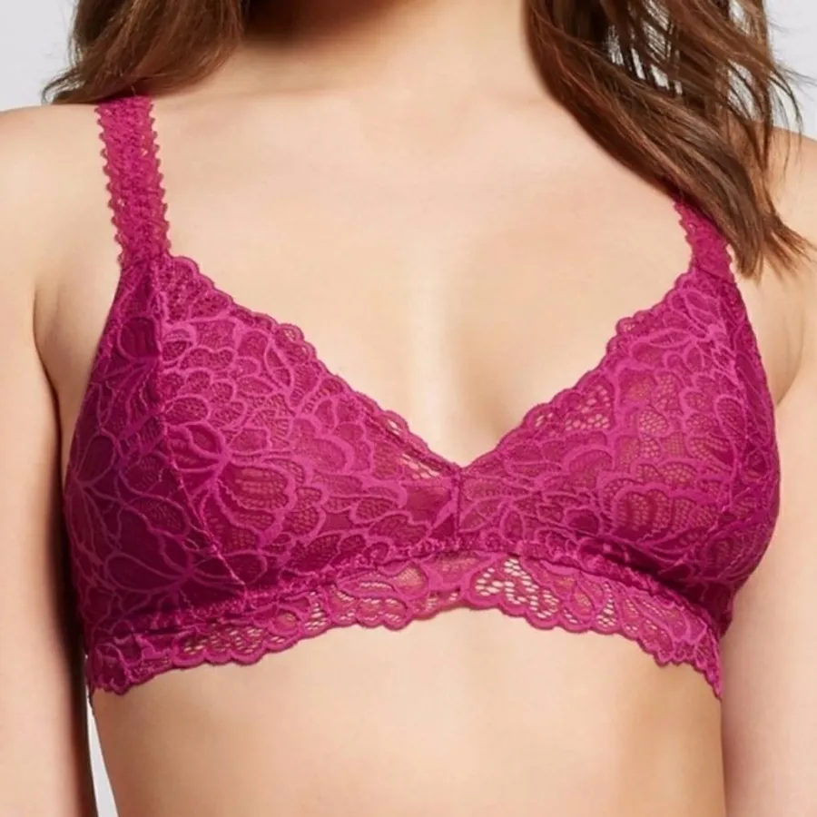 Xhilaration Fuchsia Lace Racerback Bralette