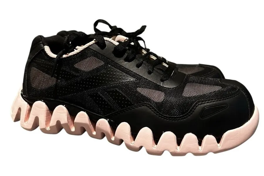 Reebok Womens Zig Pulse Work Black Work and Safety Shoes 9.5 Medium (B,M) Comp
