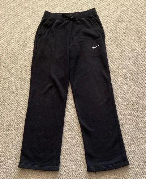 Nike Black Fleece Lined Pants Sweatpants Joggers Size Small Women’s EUC
