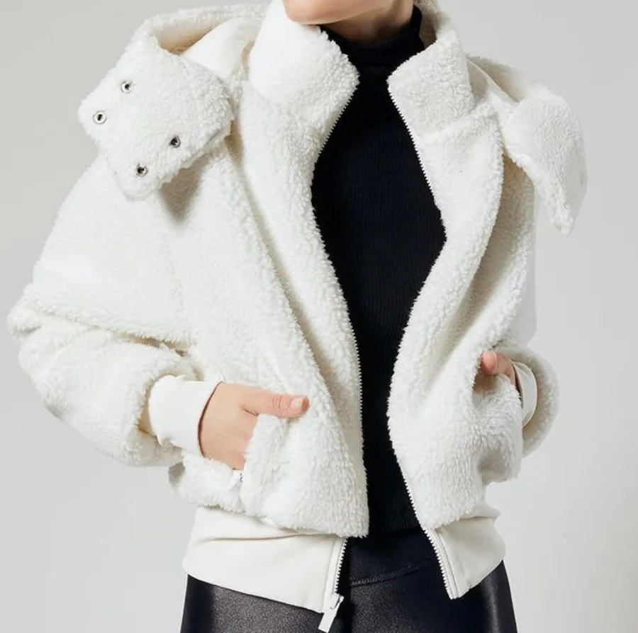 Foxy Sherpa Jacket Ivory XS