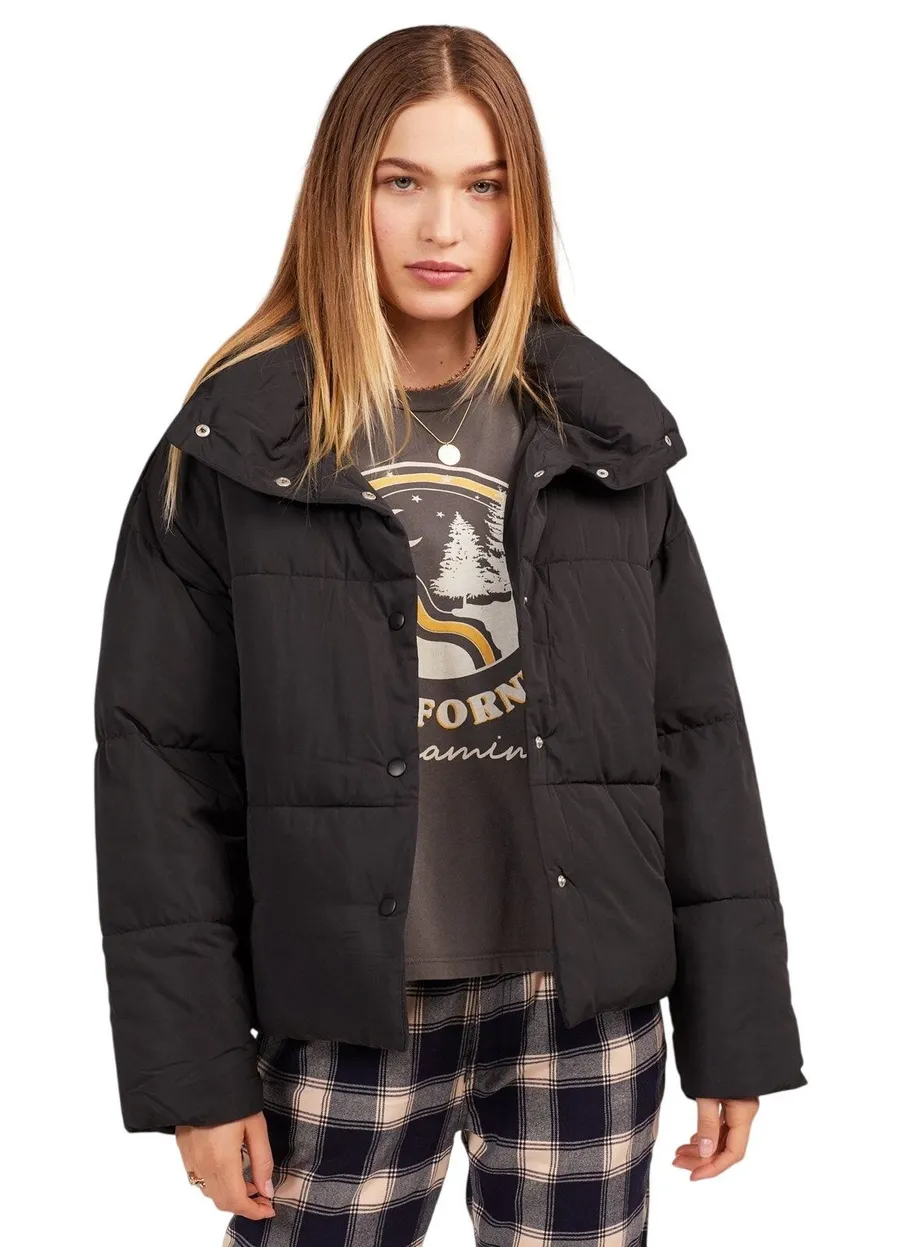 Free People Women's Weekender Puffer Jacket Black Size M