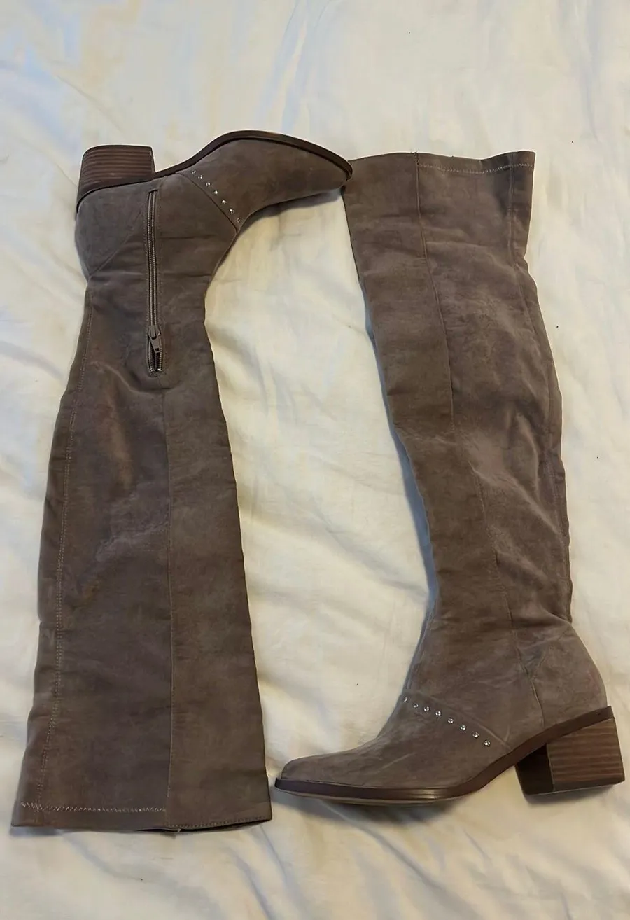 Over The Knee Boots Tan Size 7.5