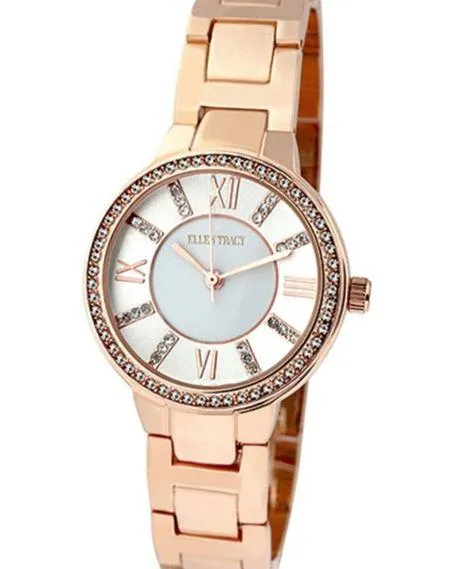 Ellen Tracy Ladies Quartz Watch in rose gold