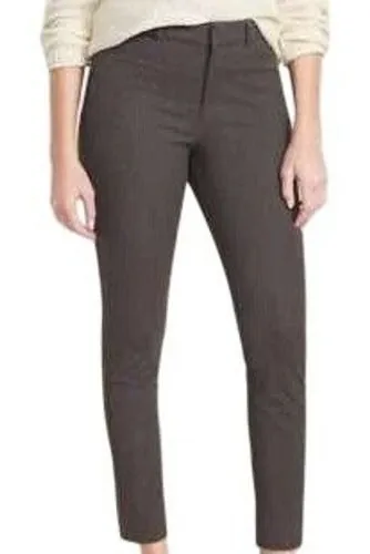Old Navy 12 Dark Gray Pixie Pants Women Mid-Rise Ankle Chino Workwear