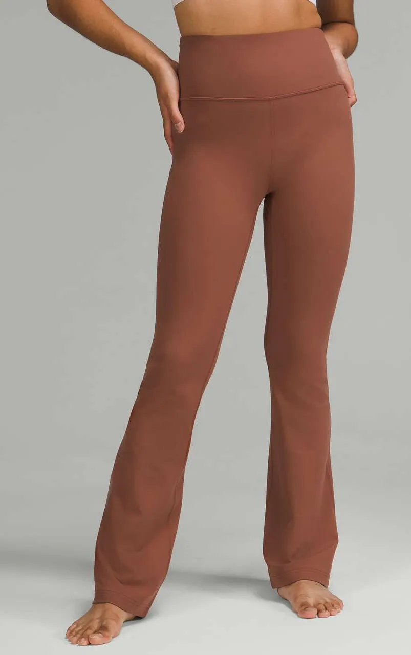 Lululemon Groove Super-High-Rise Flared Pant Nulu Ancient Copper Yoga Pilates