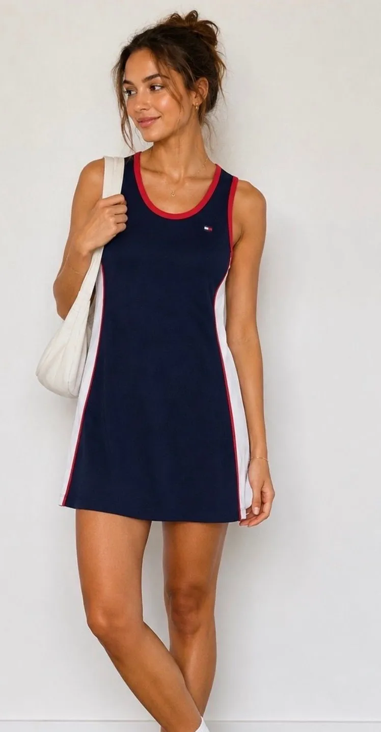 Sporty Tommy Hilfiger Dress, Size Medium, 100% Cotton