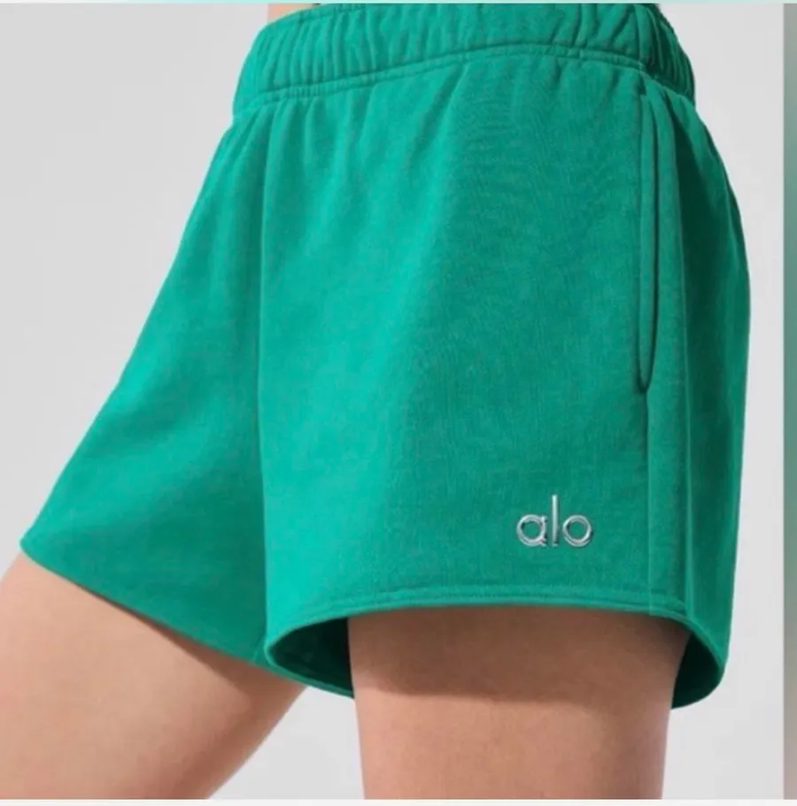 Alo Yoga Green Shorts Very Rare Color