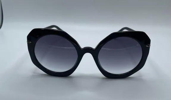 MITA SOLE Black Oversized Womens 100% Sustainable Sunglasses C2 54