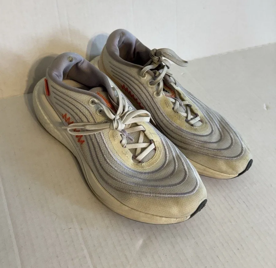 Adidas Parley For the Ocean Cream Orange Lace Up Running Sneaker Womens 7.5