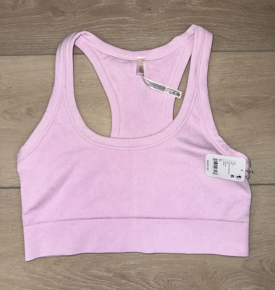 FP Movement by Free People Soft Pink Racerback Sports Bra