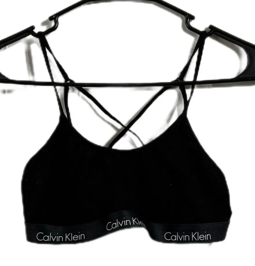 Calvin Klein Black Bra with Criss-Cross Straps
