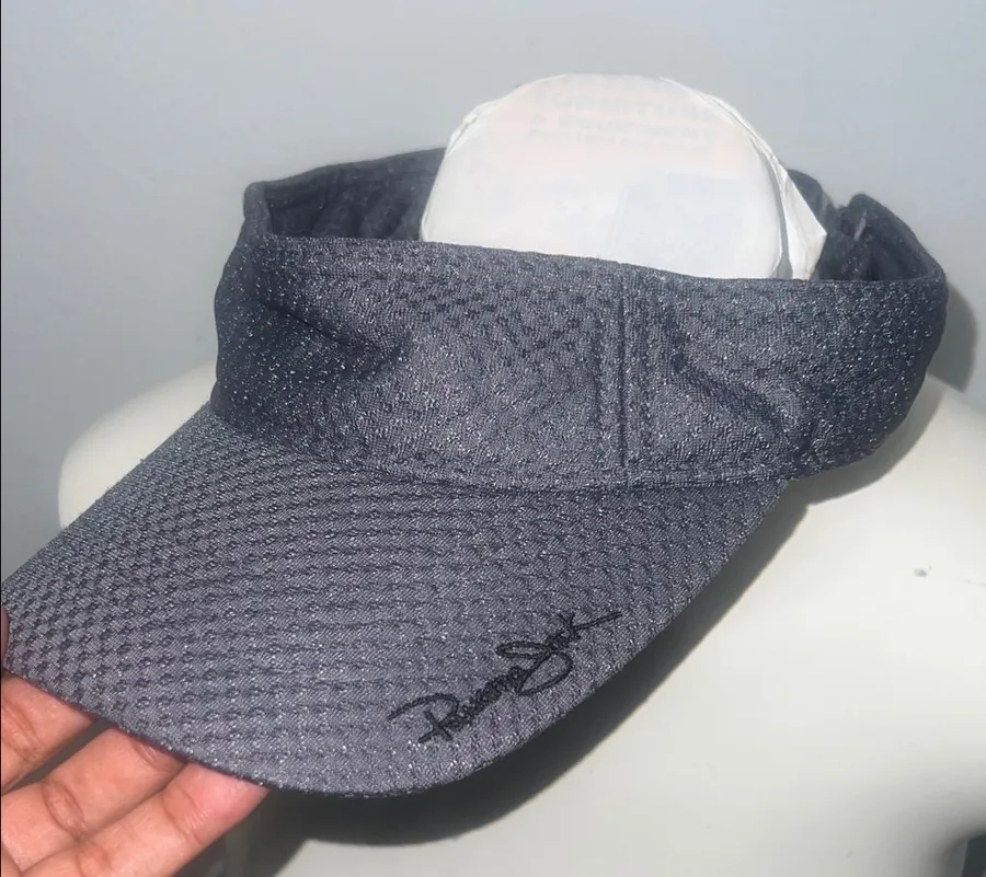 Panama Jack Dark Gray Signature Visor Cap Golf Tennis